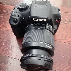 Canon Rebel T5 Black DSLR Camera with 18-55mm Lens